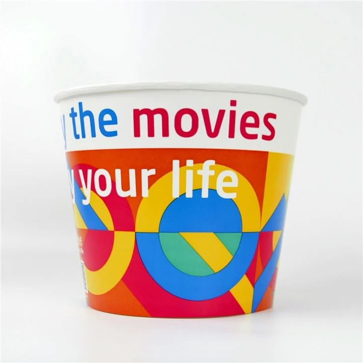 120oz Water Based Coating Paper Popcorn Buckets
